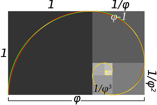 Złoty podział - spirala