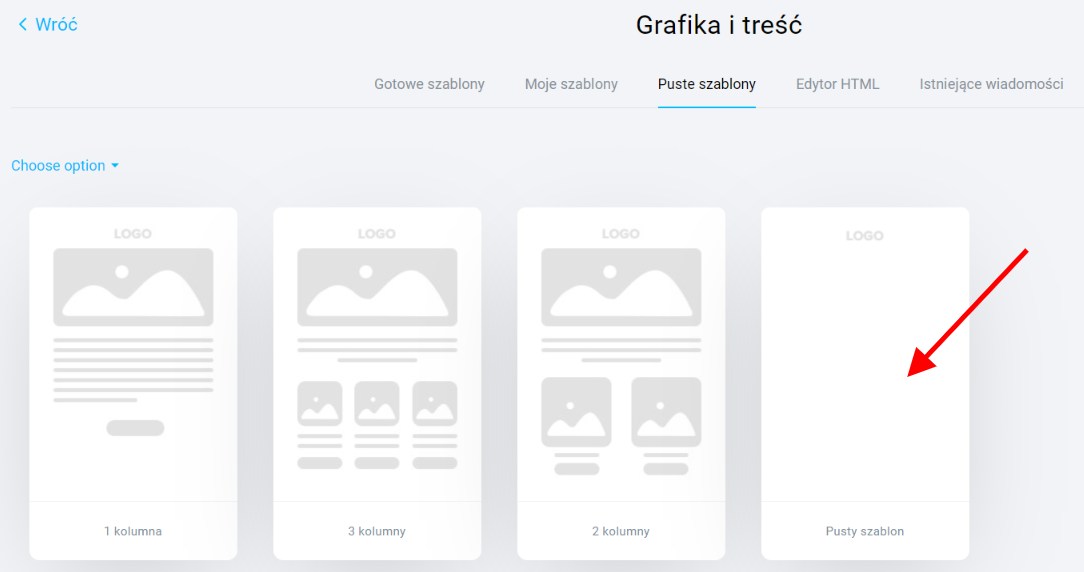 Pusty szablon autorespondera