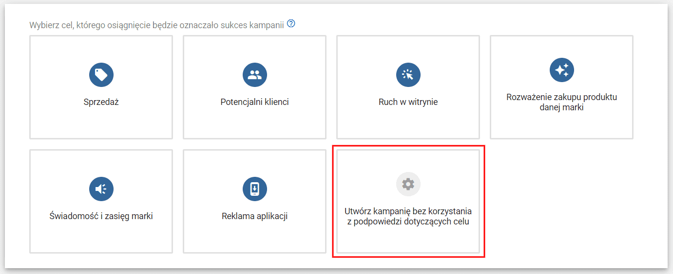 Cel kampanii YouTube