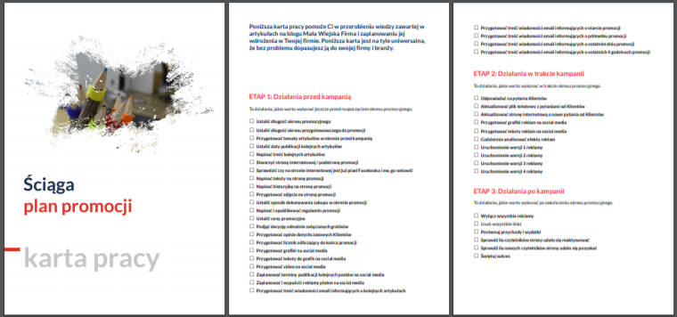 Lead magnet: artykuł + checklista