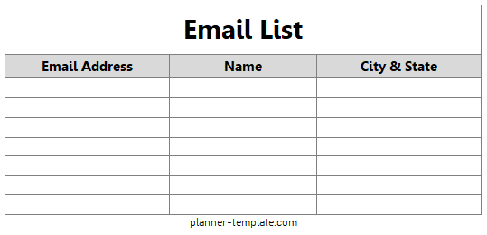 Fizyczne zapisy na listę mailingową