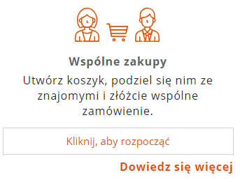 Zakupy ze znajomymi w sklepie internetowym