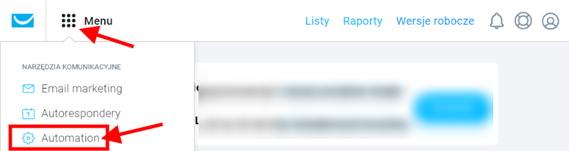 Marketing automation w Get Response - krok 1