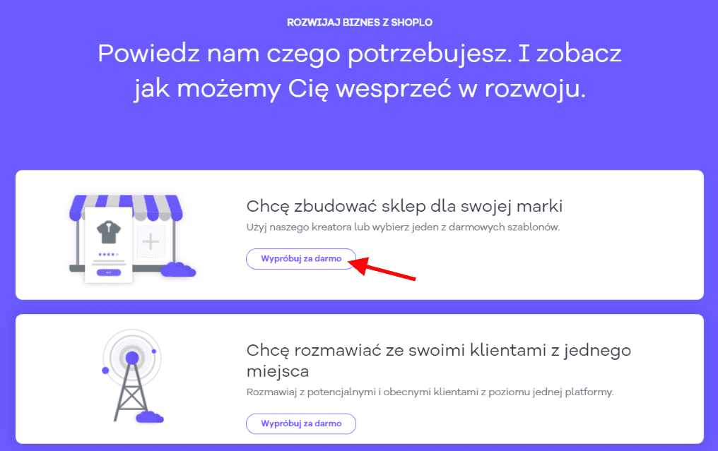 Zakładanie sklepu w Shoplo