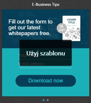 Gotowy szablon do zapisu na newsletter