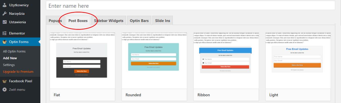 Formularz zapisu na landing page