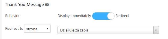 Autoresponder do landing page