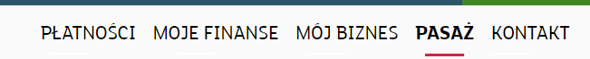 mBank - menu pasaż
