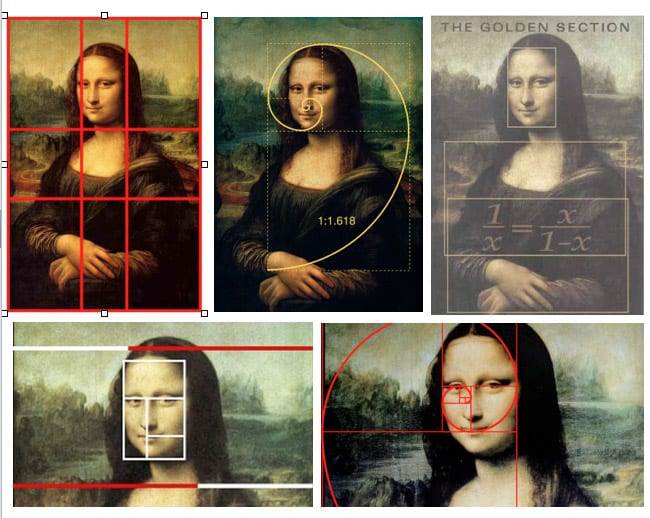 Mona Lisa - złoty podział