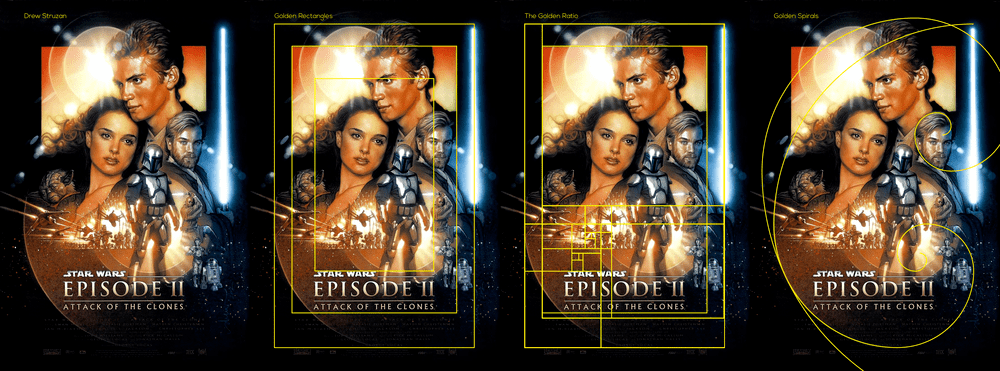 Plakat Star Wars - złoty podział