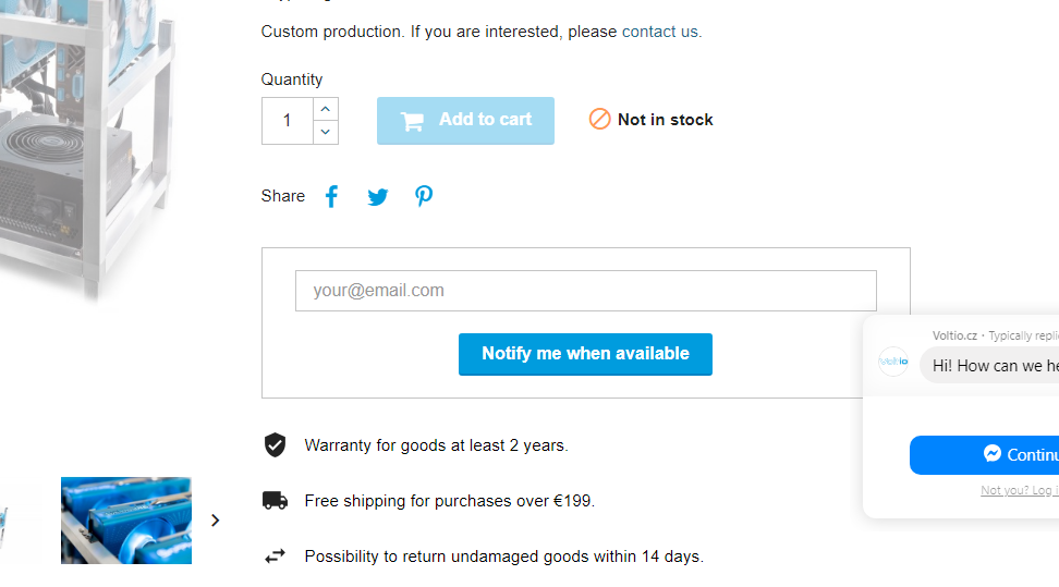 Zapis na listę mailingową przez zapytanie o dostępność