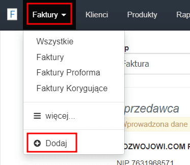 Jak wystawić fakturę