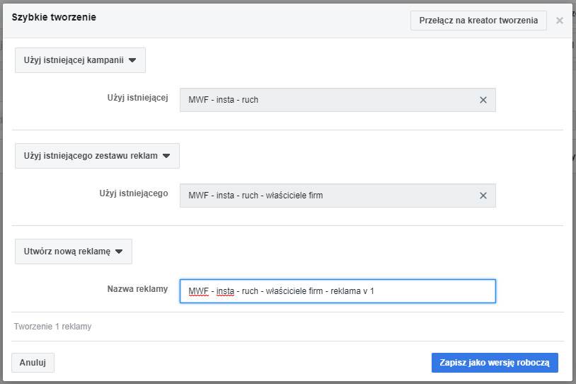 Dodawanie reklamy na Instagramie