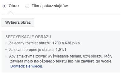Dodawanie zdjęcia do reklamy na Instagramie
