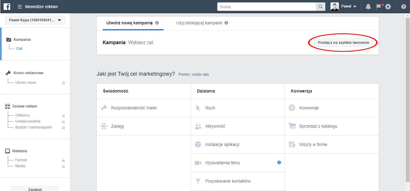 Szybkie tworzenie reklam na Instagramie