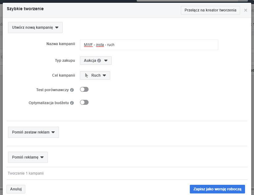 Nowa kampania na Instagramie