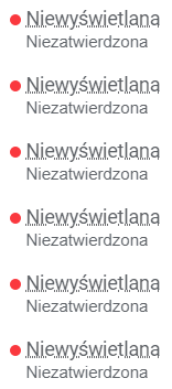 Niezatwierdzona reklama na Facebooku