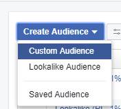 Tworzenie grupy odbiorców niestandardowych na Facebooku