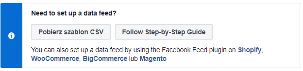 Import produktów na Facebooka z CSV