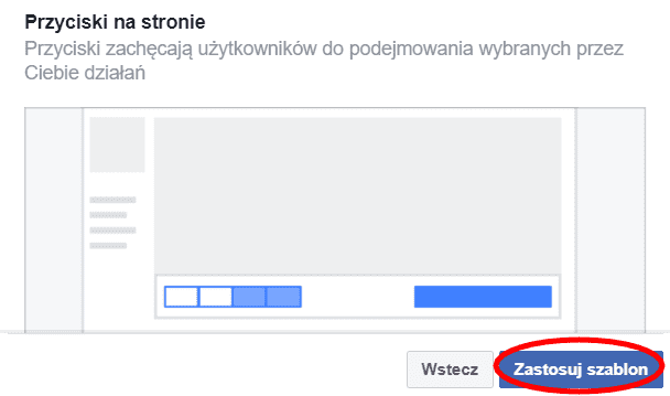 Szablon na fanpage