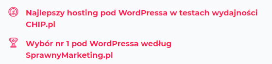 Social proof listy mailingowej - przykład 13 - ranking 2