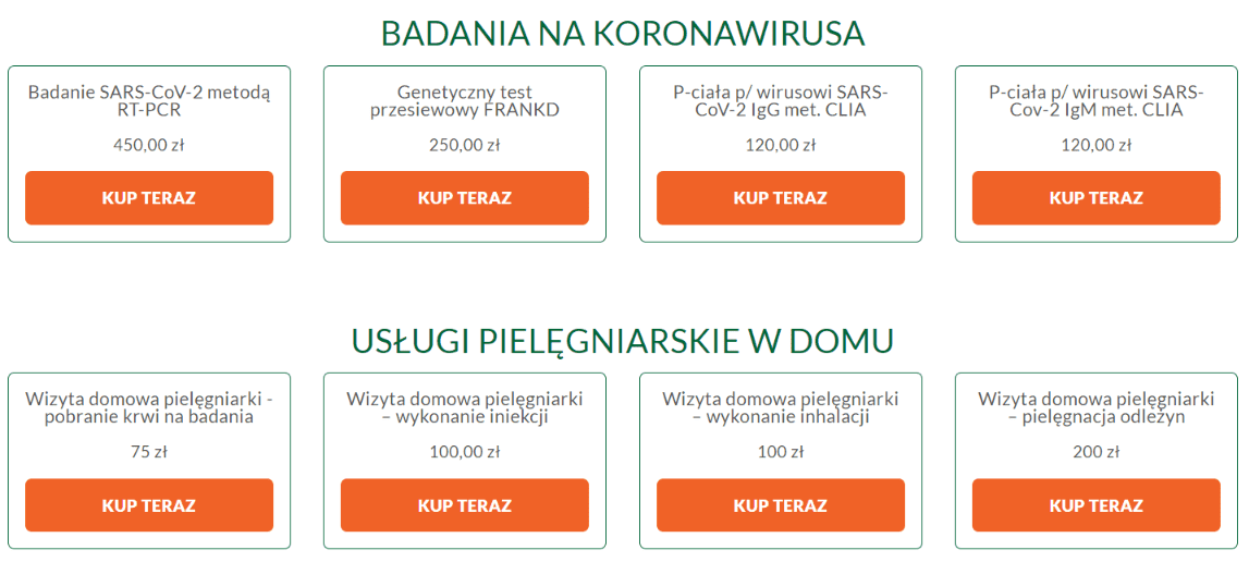 Sprzedaż usług i konsultacji przez internet