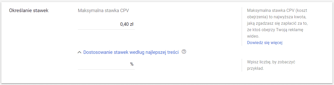 Stawka reklamy na YouTube