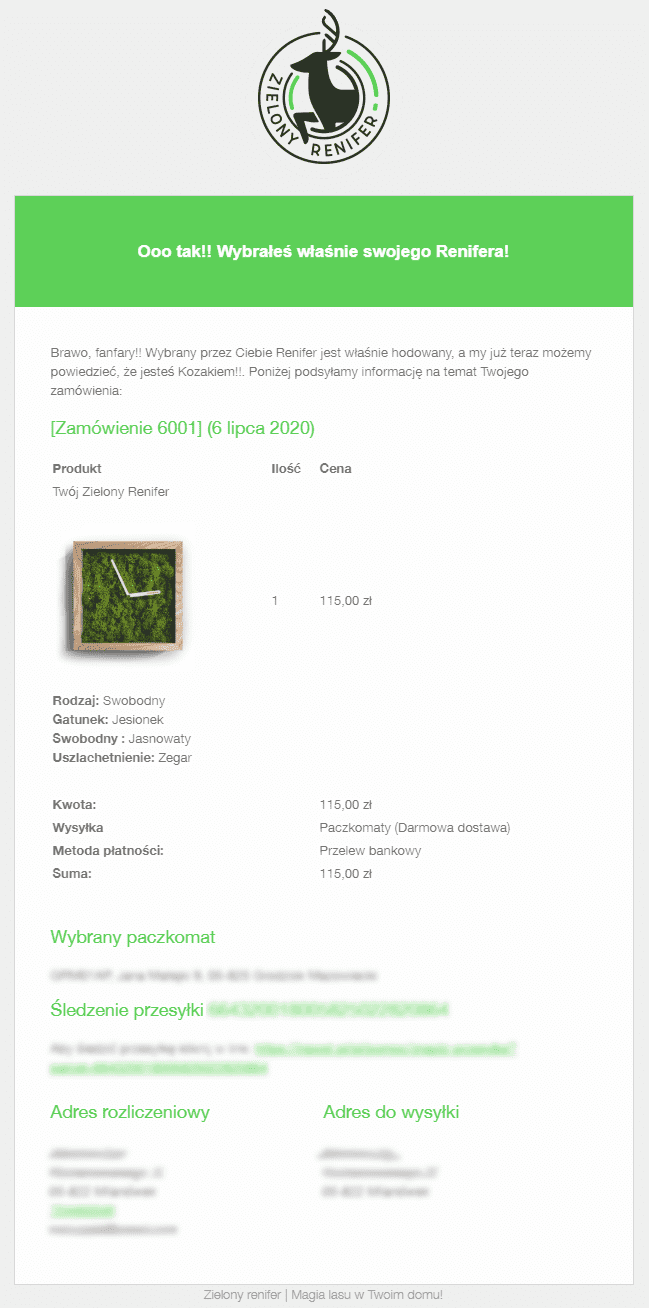 Storytelling w mailach transakcyjnych sklepu internetowego