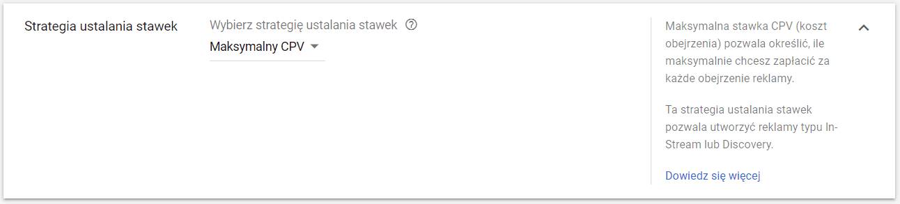 Strategia ustawiania stawki za reklamę na YouTube