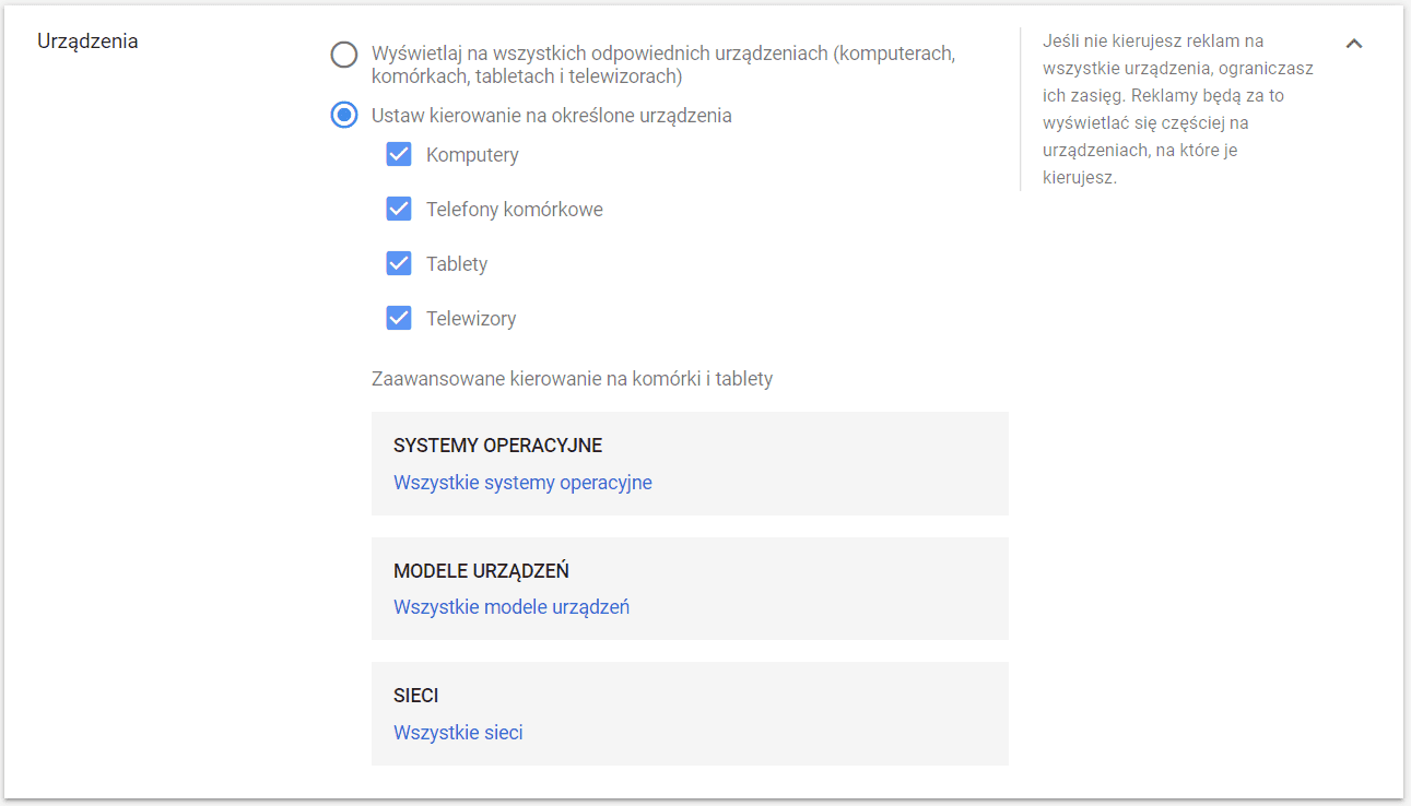 Reklama na YouTube na wybranych urządzeniach