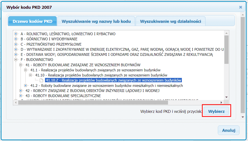 Jednoosobowa działalność gospodarcza - formularz - krok 6