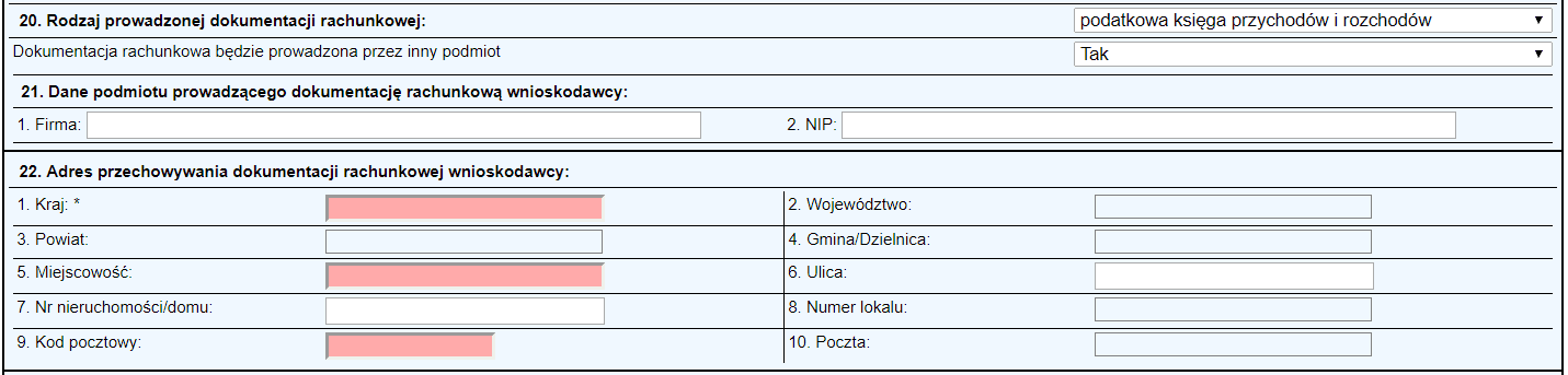 Jednoosobowa działalność gospodarcza - formularz - krok 12