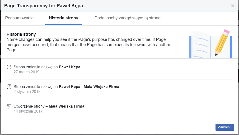 Rebranding - zmiana nazwy fanpage na Facebooku